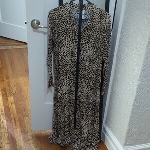 H&M Animal Print Long Sleeve Dress